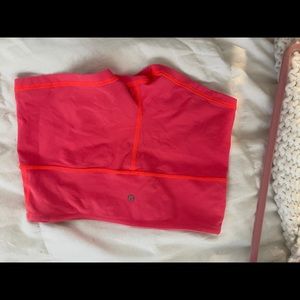 Lululemon shorts neon pink neon stiching